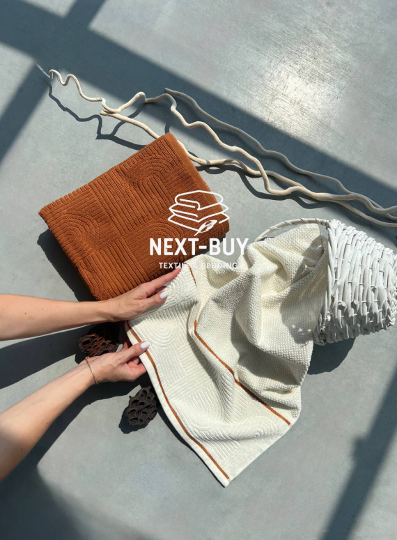 Набір бавовняних рушників Istanbul Babil Kiremit 2шт