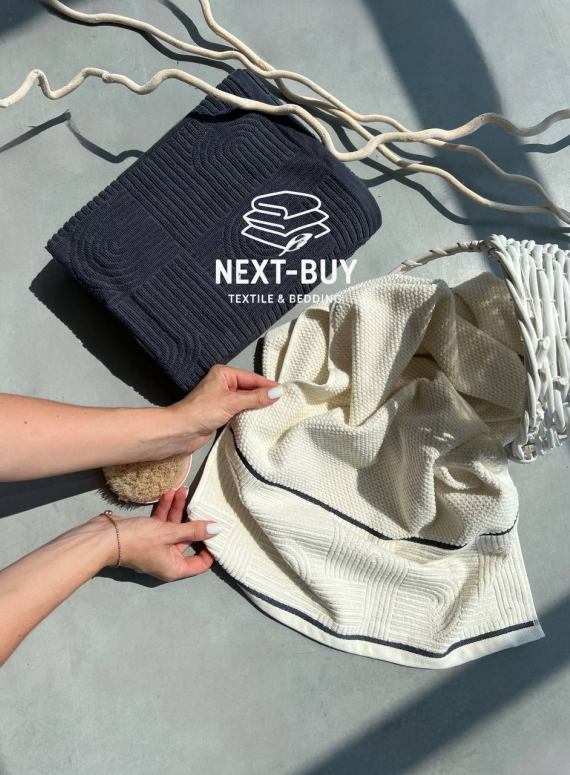 Набір бавовняних рушників Istanbul Babil Antrasit 2шт