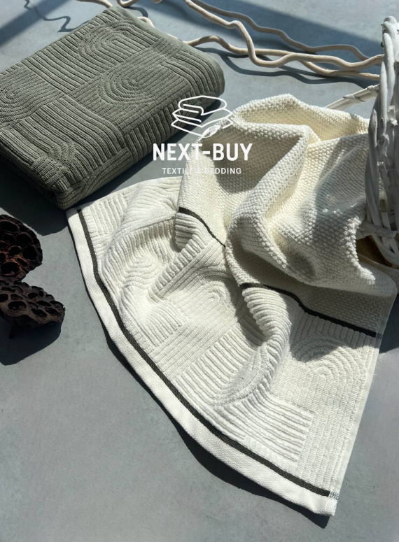 Набір бавовняних рушників Istanbul Babil Haki 2шт