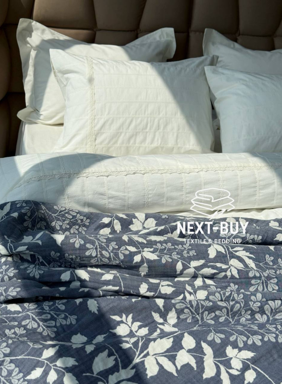 Постільна білизна з простирадлом на резинці Saheser Jasmin Krem