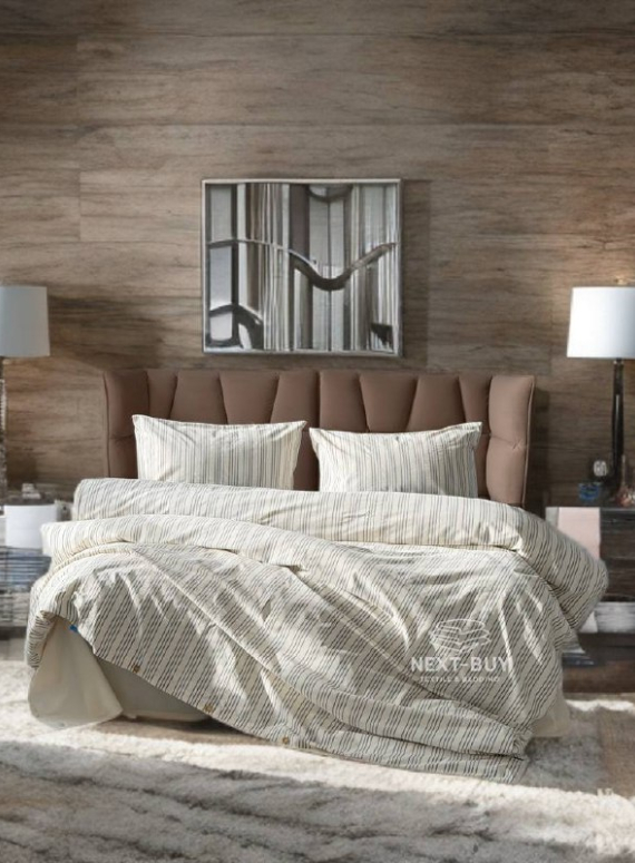 Постільна білизна Saheser Notta antrasit євро 200х220