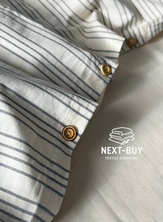 Постільна білизна Saheser Notta antrasit євро 200х220