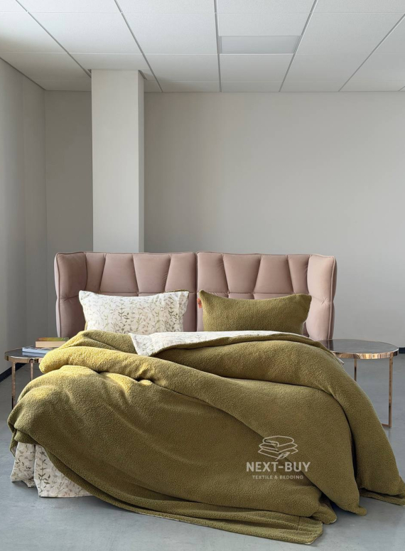 Зимний комплект постельного белья двухсторонний Sherwood Haki евро Турция