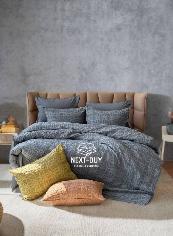 Эксклюзивное постельное белье Limasso Kristal Castlerock 200x220 из вареного хлопка