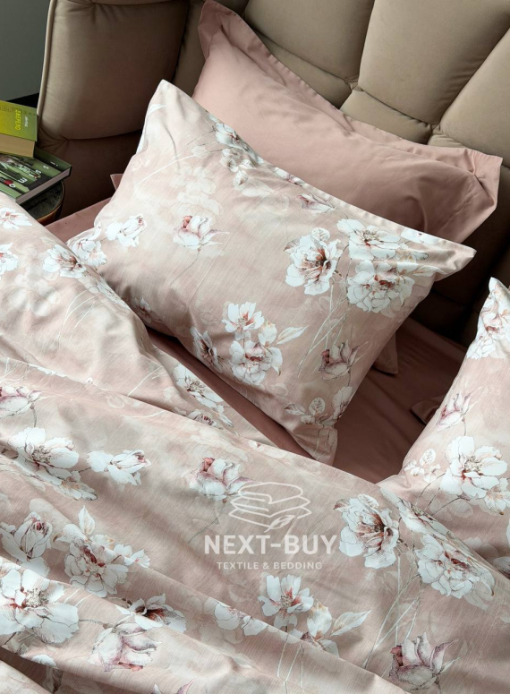 Постільна білизна сатин 300 TC Saheser MODEL ROMANTICA Євро | Туреччина