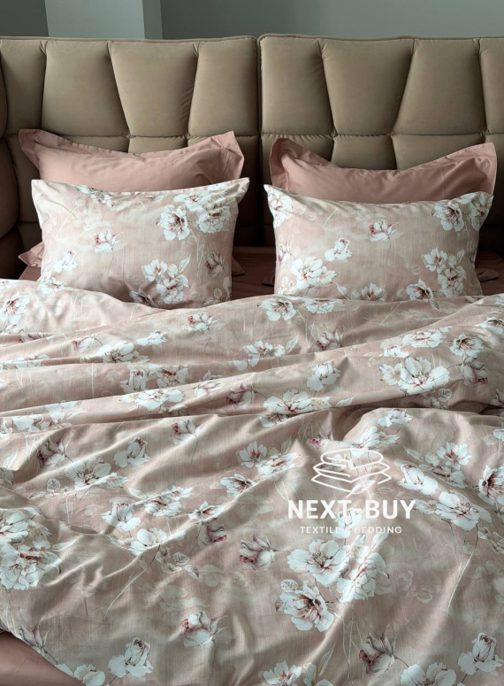 Постільна білизна сатин 300 TC Saheser MODEL ROMANTICA Євро | Туреччина