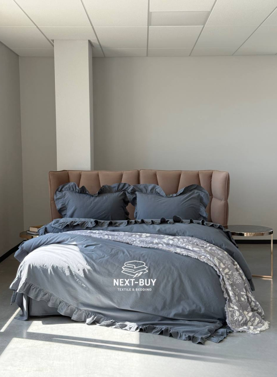 Ексклюзивна постільна білизна Limasso Exclusive  Castle rock 200x220 з вареної бавовни