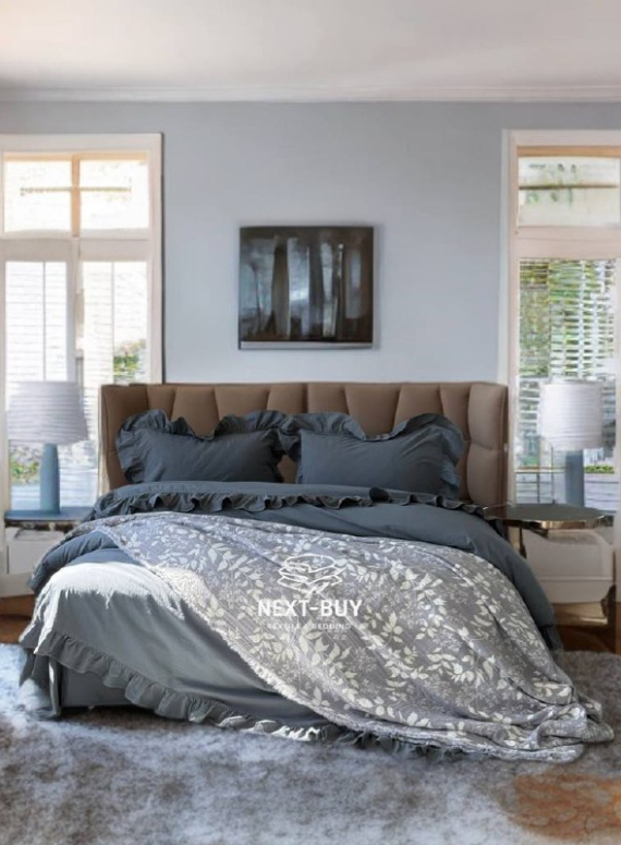 Муслінове покривало Saheser Model Amor Gri  євро Туреччина