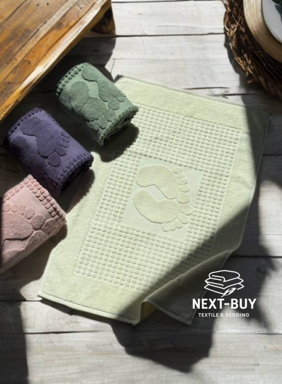 Натуральний килимок-рушник для ніг Febo Ayak paspas krem 50x70