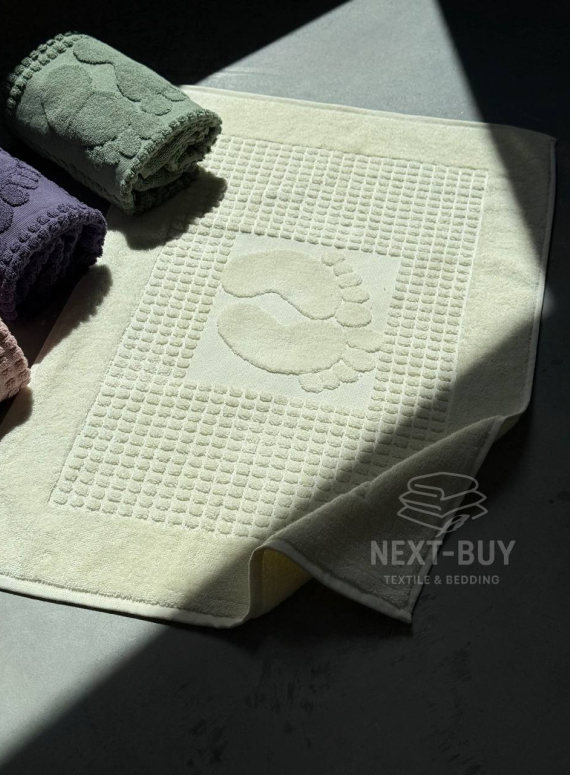 Натуральний килимок-рушник для ніг Febo Ayak paspas krem 50x70