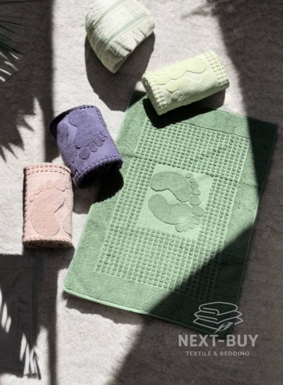 Натуральний килимок-рушник для ніг Febo Ayak paspas green 50x70