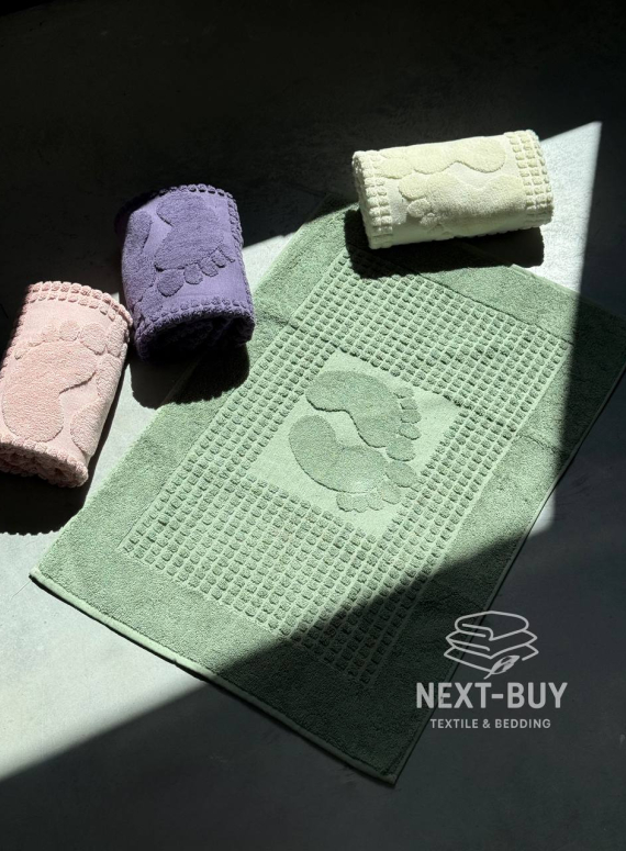 Натуральний килимок-рушник для ніг Febo Ayak paspas green 50x70