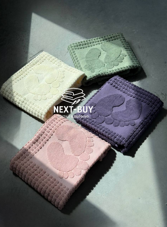 Натуральний килимок-рушник для ніг Febo Ayak paspas green 50x70