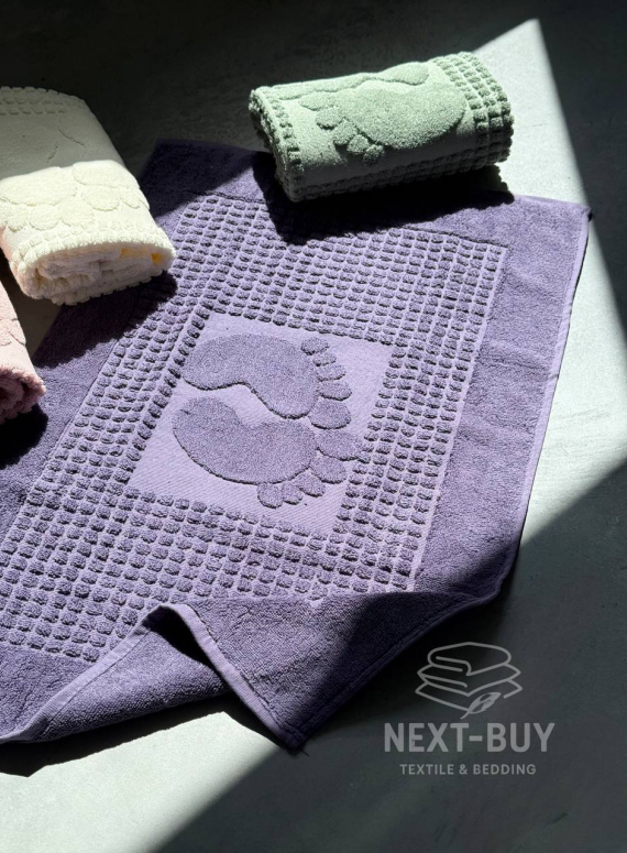 Натуральний килимок-рушник для ніг Febo Ayak paspas leylac 50x70