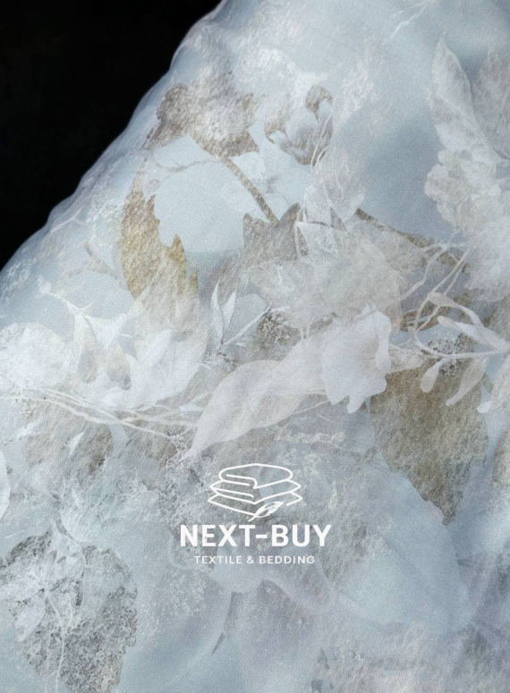 Постільна білизна Maison D'or Lily grey євро 200х220 тенсел