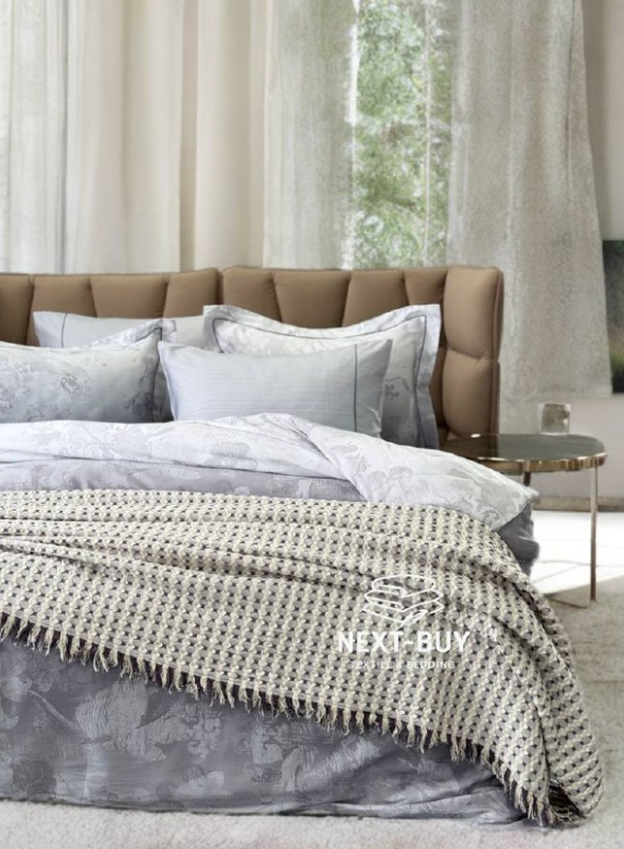 Постільна білизна Maison D'or Ambre Silver євро 200х220 тенсел