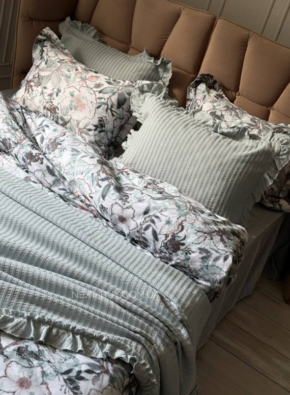 Постільна білизна Maison D'or Deira green євро 200х220 тенсел