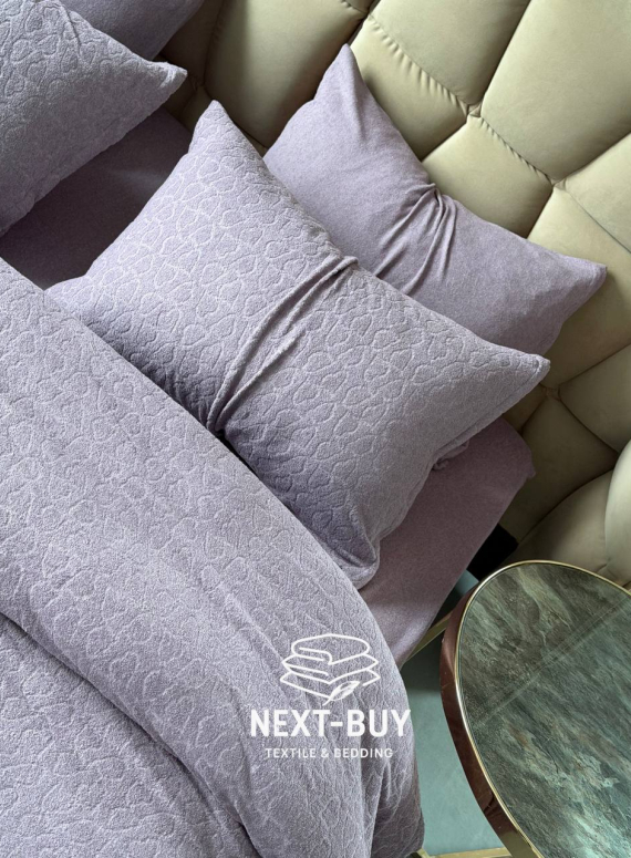 Постільна білизна махрова Maison D'or Jaquard Stretcu Terry Set Murdum 200x220см