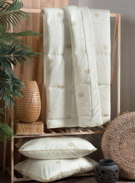 Golden Wool ковдра євро з натуральної вовни 195*215