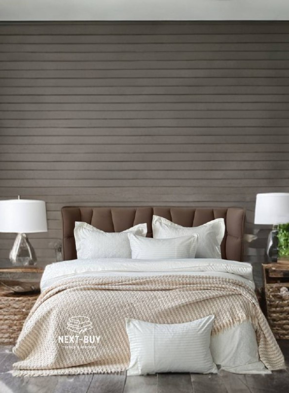 Легкий плед жатка з бахромою Maison D'or Paris Melodia beige 220х240