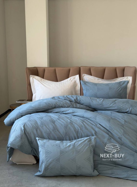 Постільна білизна з вареної бавовни з жакардовим плетінням Saheser MODEL ASTRID Євро | Туреччина