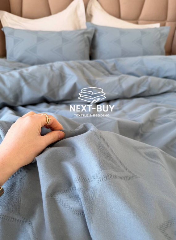 Постільна білизна з вареної бавовни з жакардовим плетінням Saheser MODEL ASTRID Євро | Туреччина