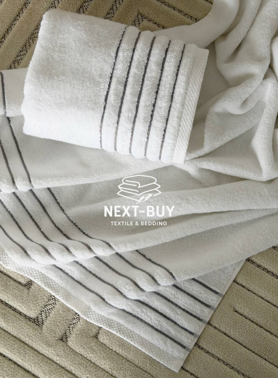 Набір махрових рушників 2шт Gray Line 50*90 см, 70*140 см Туреччина