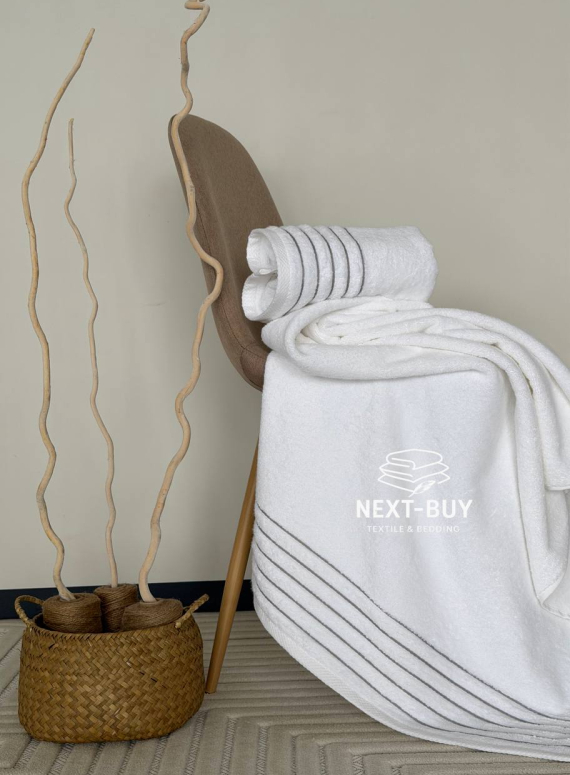 Набір махрових рушників 2шт Gray Line 50*90 см, 70*140 см Туреччина