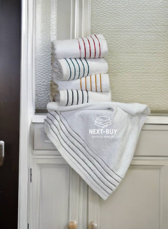 Набір кухонних махрових рушників Line 30×50 см, 5шт Туреччина