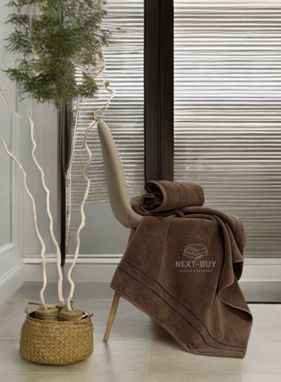 Набір махрових рушників Line Kahve 2 шт: 50×90, 70×140, Туреччина