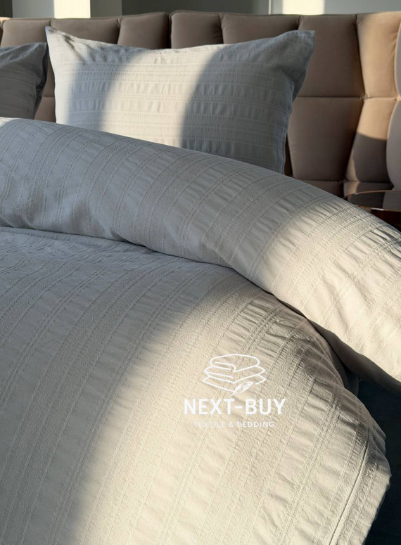 Постільна білизна Saheser Salve Gri  євро 200х220 jacquard