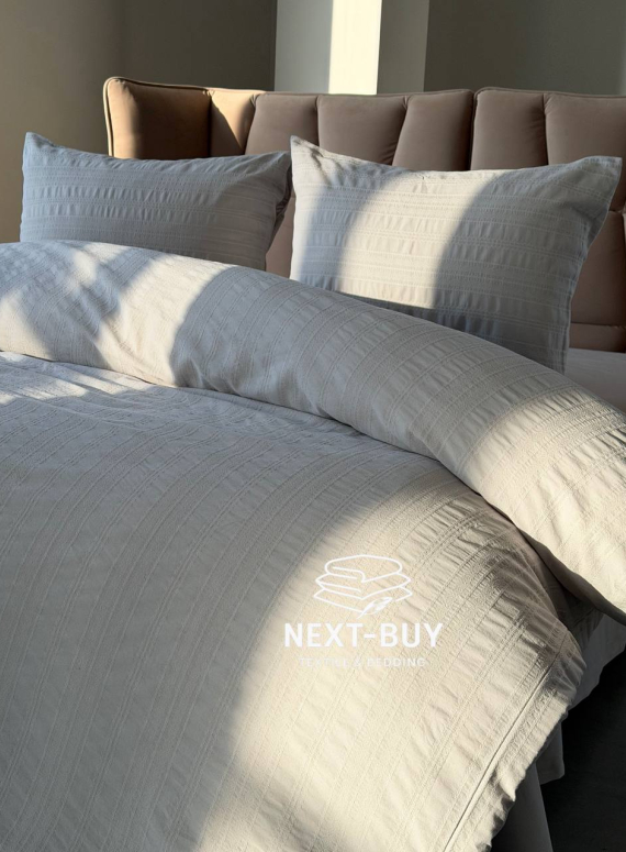 Постільна білизна Saheser Salve Gri  євро 200х220 jacquard