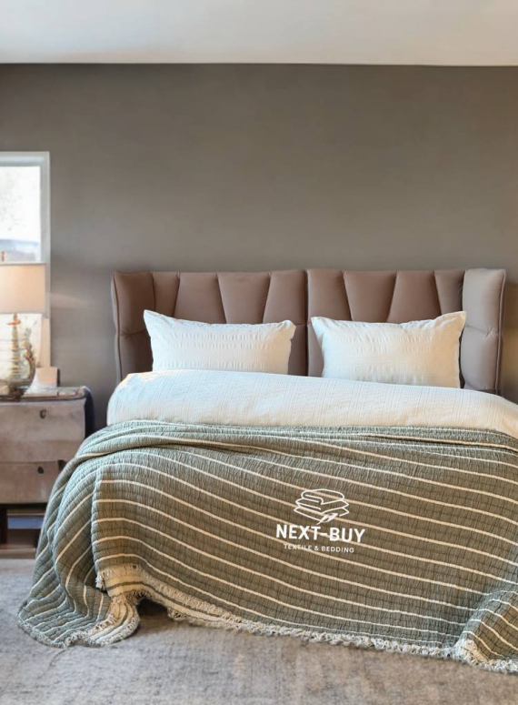 Муслінове покривало Saheser Luca Haki — 100% бавовна, 5-шаровий муслін, Туреччина