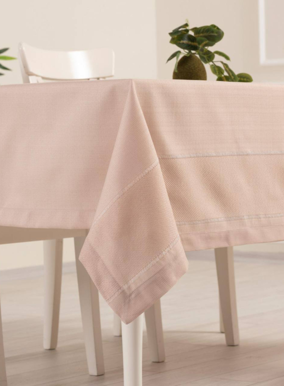 Скатертина для столу TABE Nora bej 150х220 Туреччина