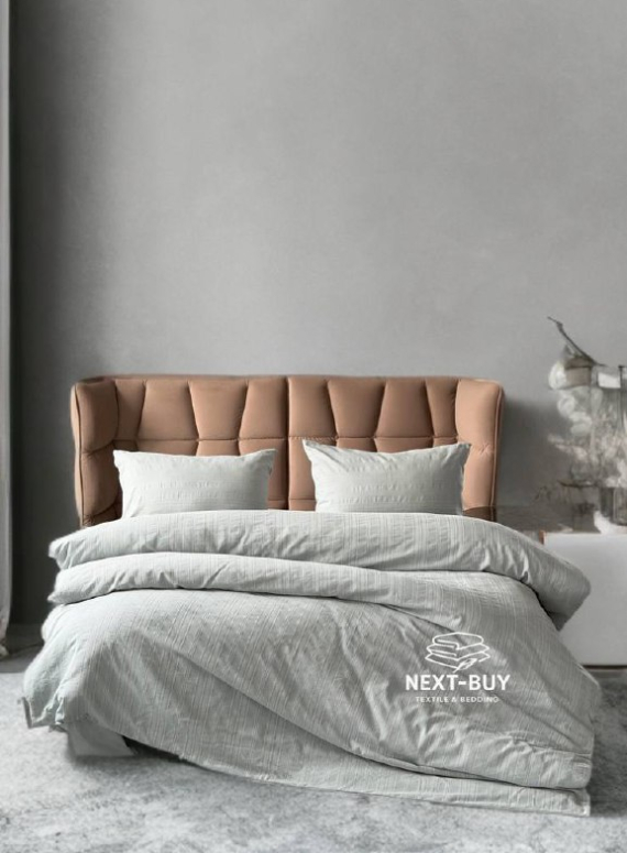 Постільна білизна Saheser Salve Mint євро 200х220 jacquard