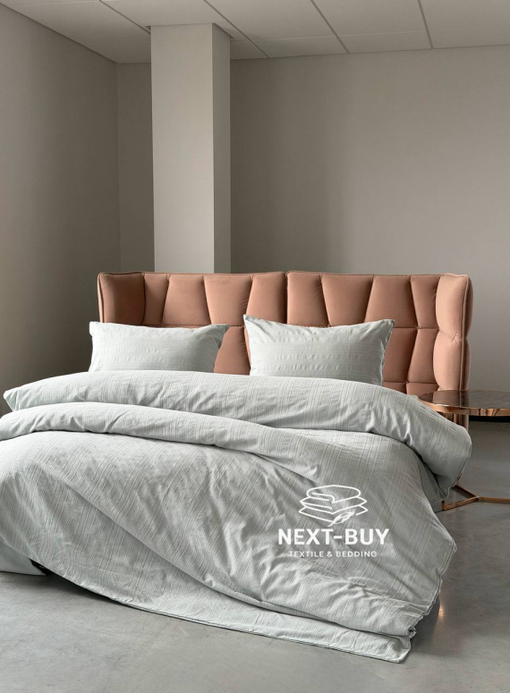 Постільна білизна Saheser Salve Mint євро 200х220 jacquard