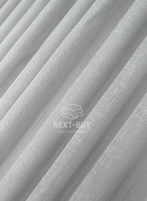 Тюль сірий льон однотоний Linen Grey Breeze Туреччина