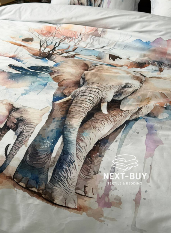 Постільна білизна First choice Safari 3D Satin евро 200х220