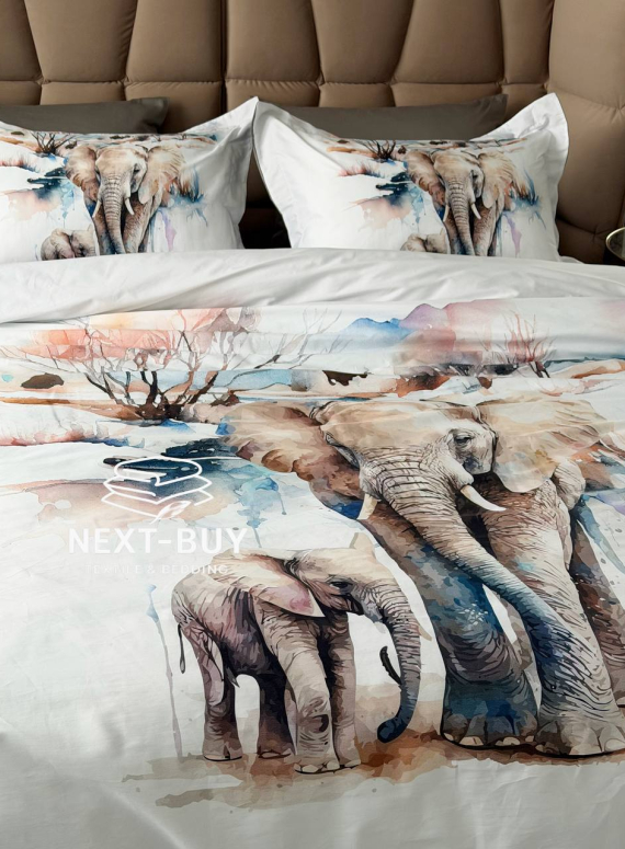 Постільна білизна First choice Safari 3D Satin евро 200х220