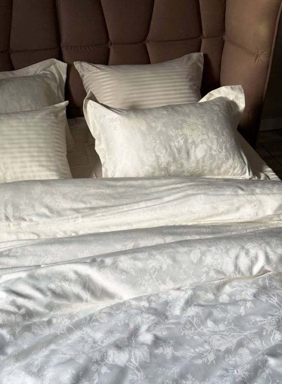 Постільна білизна Maison D'or Ruby Ecru 200x220см бамбук жаккард