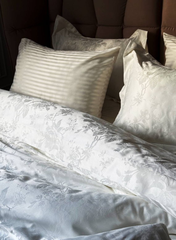 Постільна білизна Maison D'or Ruby Ecru 200x220см бамбук жаккард