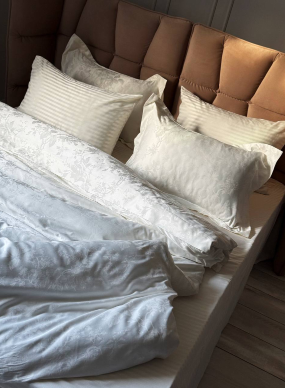 Постільна білизна Maison D'or Ruby Ecru 200x220см бамбук жаккард