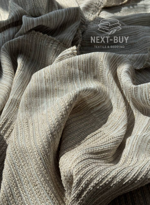 Фактурна тюль-штора Milano Harmony Coffee & Beige Італія