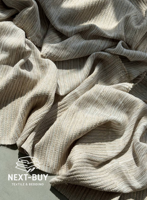 Фактурна тюль-штора Milano Harmony Coffee & Beige Італія