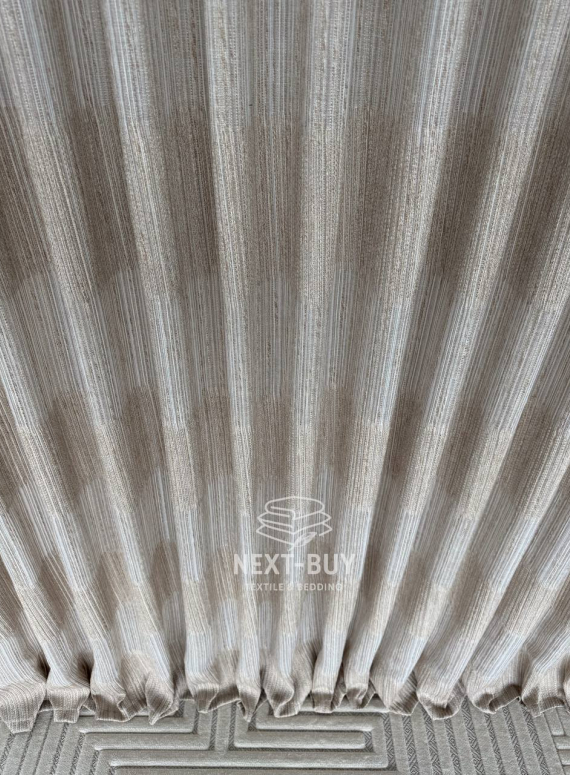 Фактурна тюль-штора Milano Harmony Coffee & Beige Італія