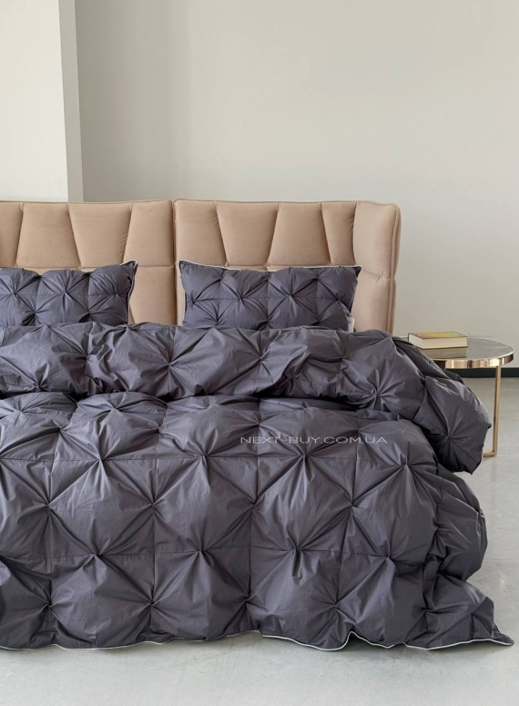 Private lux антиалергенна ковдра-покривало 230×250 2 структуровані наволочки 50х70