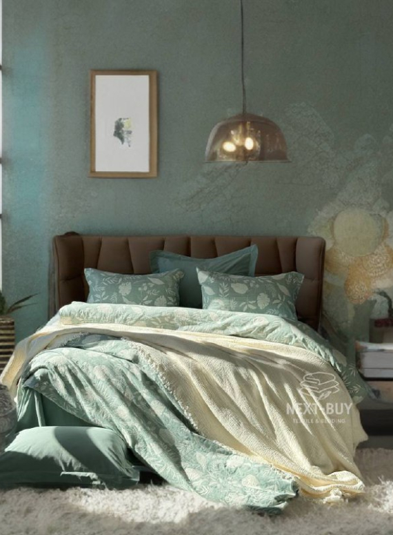 Постільна білизна Muslin Lusso Yesil (Євро, Туреччина)