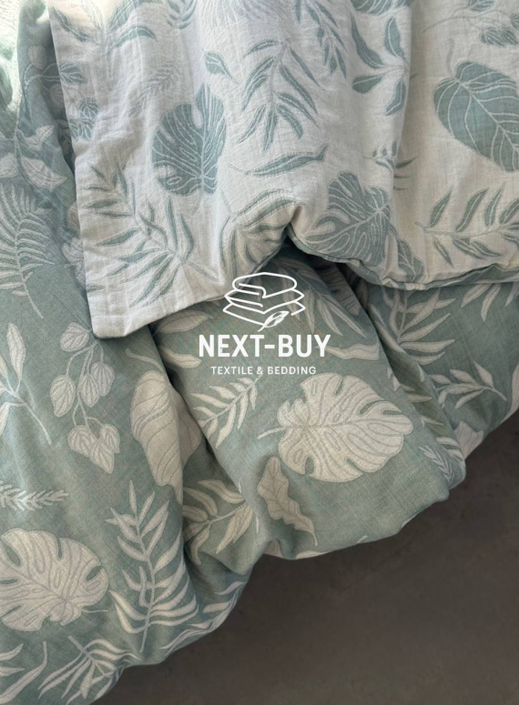 Постільна білизна Muslin Lusso Yesil (Євро, Туреччина)