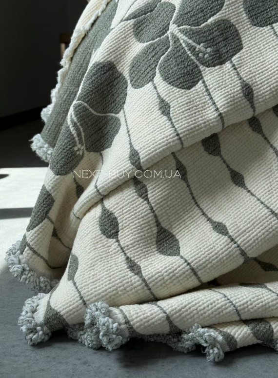 Муслінове покривало з наволочками Saheser Sole Haki євро Туреччина