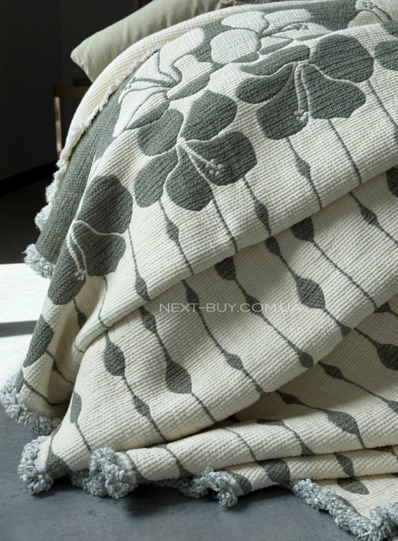 Муслінове покривало з наволочками Saheser Sole Haki євро Туреччина